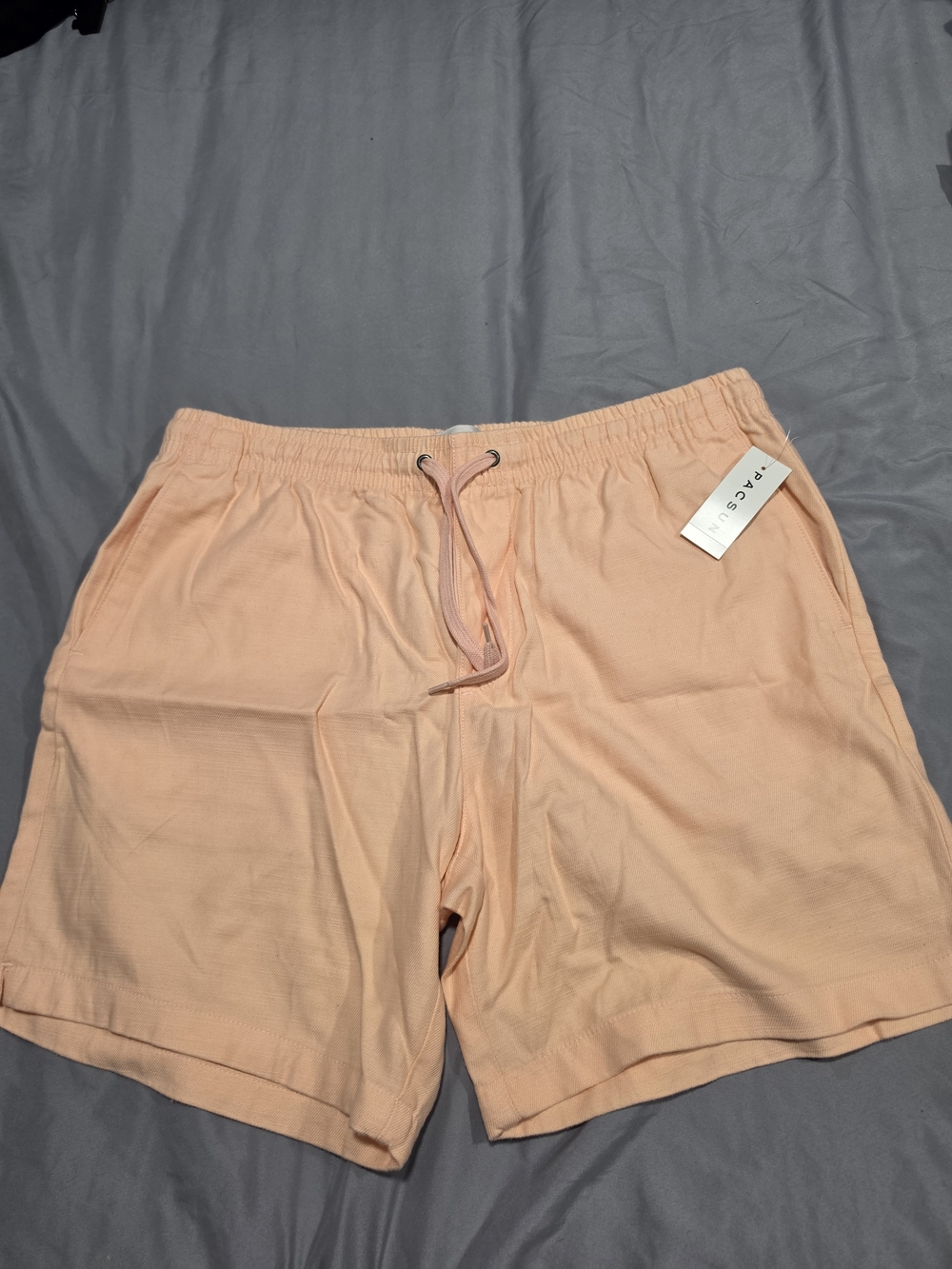 PacSun Men's Peach Drawstring Athletic Shorts